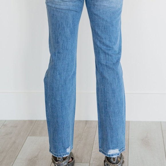Kancan Now You're Talking Distressed Straight Leg Jeans - Picture 8 of 8